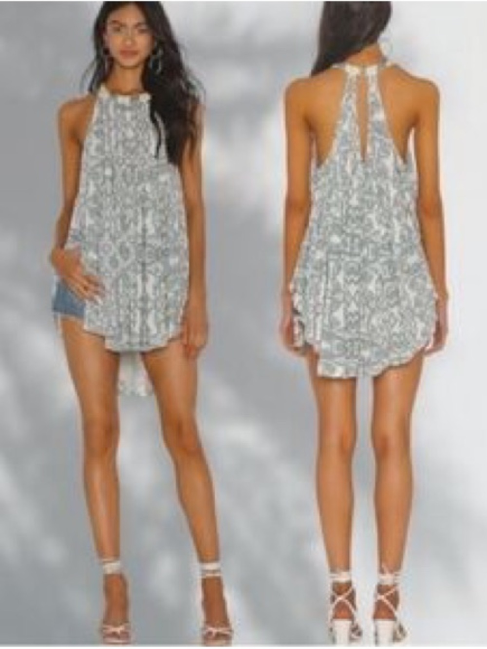 Free People Mimi Halter Tunic NWT Size Large